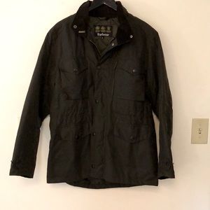 Barbour Men’s Olive Sapper Waxed Jacket